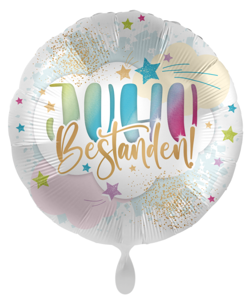 Folienballon - Juhu bestanden! - ø 43cm